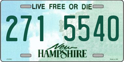 NH license plate 2715540