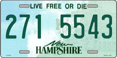 NH license plate 2715543