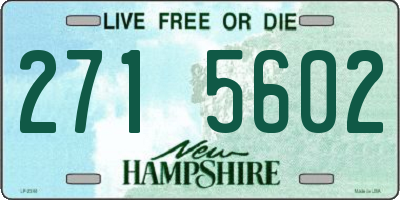 NH license plate 2715602