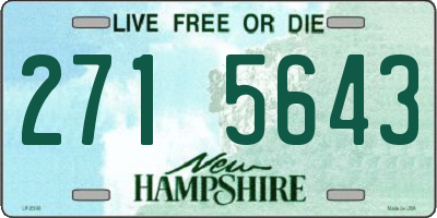 NH license plate 2715643