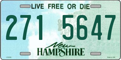 NH license plate 2715647