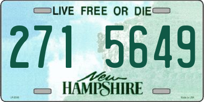 NH license plate 2715649