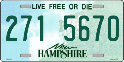 NH license plate 2715670