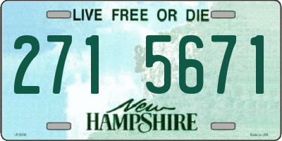 NH license plate 2715671