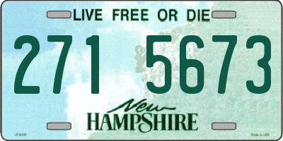 NH license plate 2715673