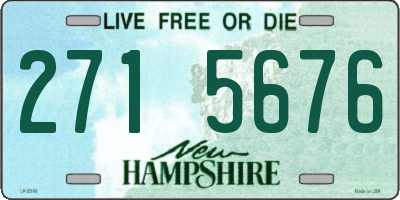 NH license plate 2715676
