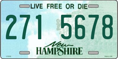 NH license plate 2715678