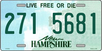 NH license plate 2715681