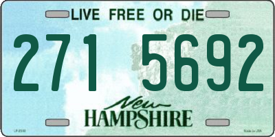NH license plate 2715692