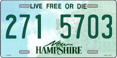 NH license plate 2715703