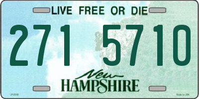 NH license plate 2715710