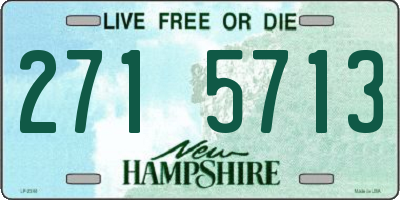 NH license plate 2715713