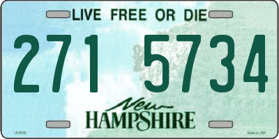 NH license plate 2715734