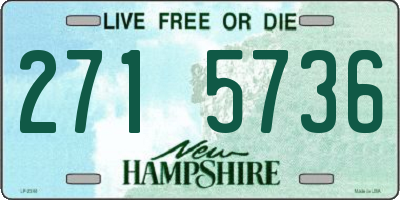 NH license plate 2715736