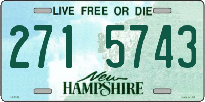 NH license plate 2715743