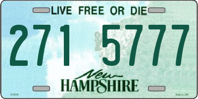NH license plate 2715777