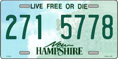 NH license plate 2715778