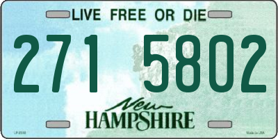 NH license plate 2715802