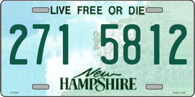 NH license plate 2715812