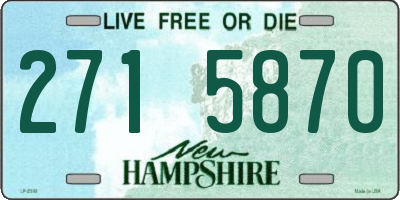 NH license plate 2715870
