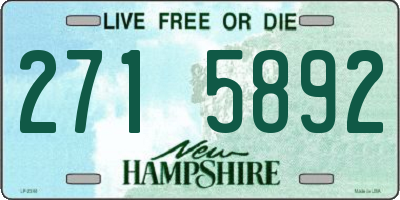NH license plate 2715892