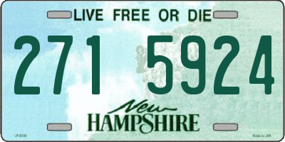 NH license plate 2715924