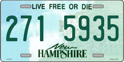 NH license plate 2715935