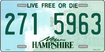 NH license plate 2715963