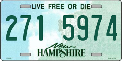 NH license plate 2715974
