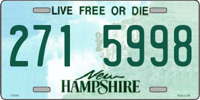 NH license plate 2715998