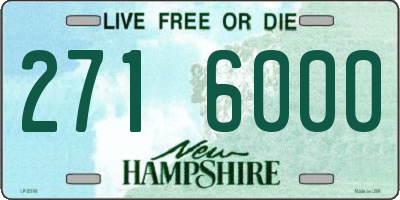 NH license plate 2716000