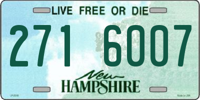 NH license plate 2716007