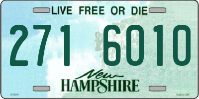 NH license plate 2716010
