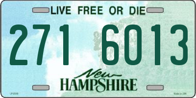 NH license plate 2716013