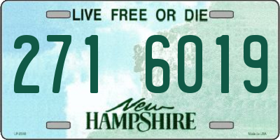 NH license plate 2716019