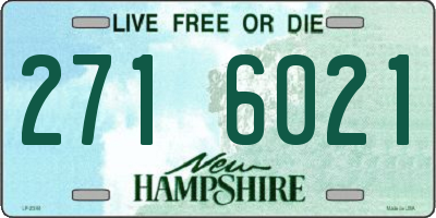 NH license plate 2716021