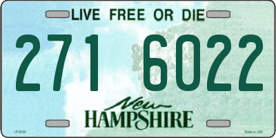 NH license plate 2716022