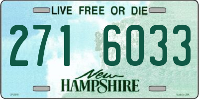 NH license plate 2716033