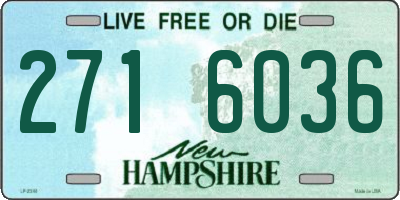 NH license plate 2716036