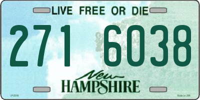 NH license plate 2716038