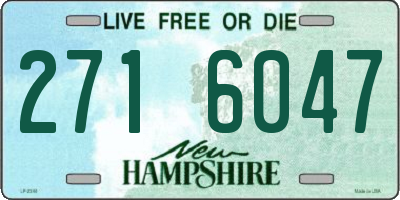 NH license plate 2716047