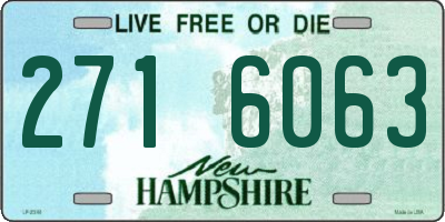 NH license plate 2716063