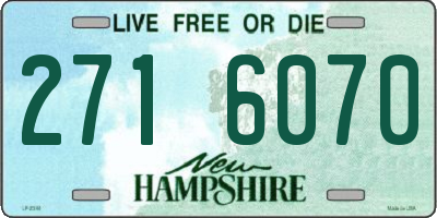 NH license plate 2716070