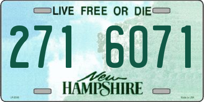 NH license plate 2716071
