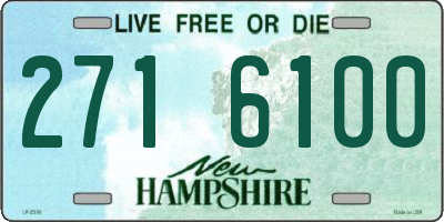 NH license plate 2716100