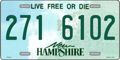 NH license plate 2716102