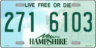 NH license plate 2716103