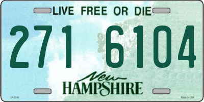 NH license plate 2716104