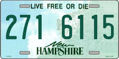 NH license plate 2716115
