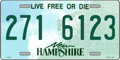 NH license plate 2716123
